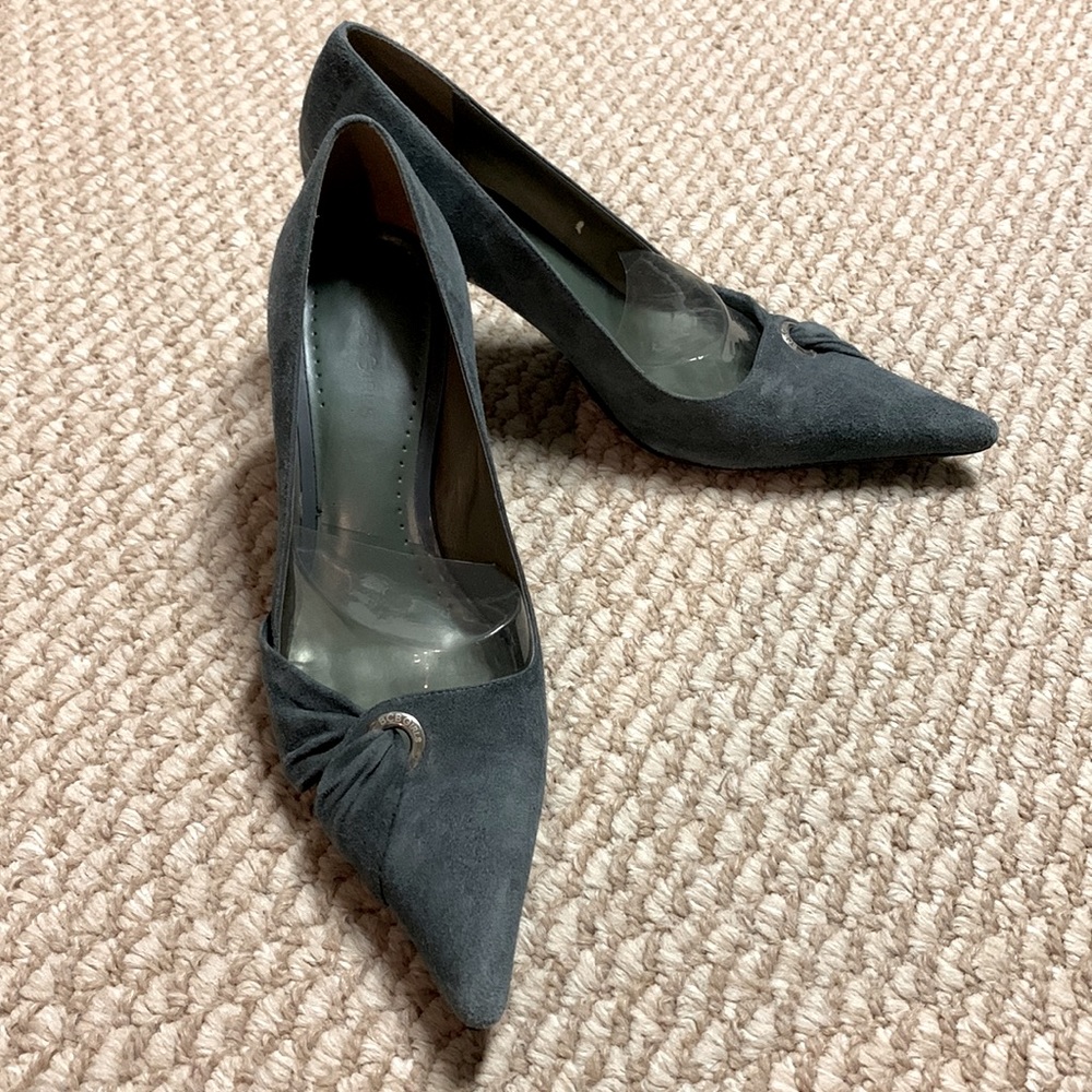 BCBG Girl Grey Suede Shoes